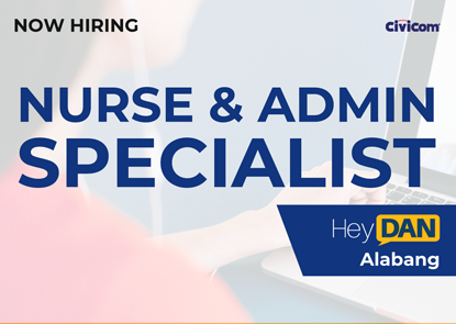 NURSE & ADMIN SPECIALIST, Alabang BPO