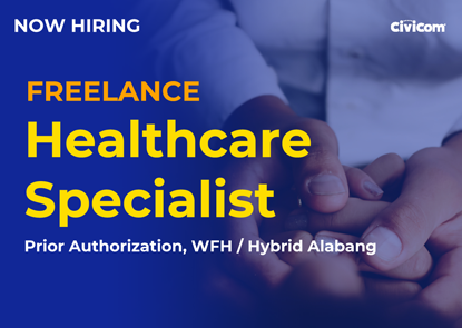 Freelance Healthcare Specialist | Prior Authorization, WFH/Hybrid Alabang